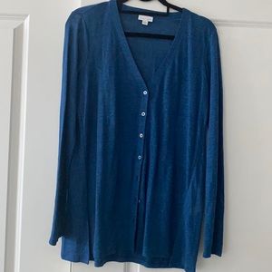 NWOT Royal blue thin cardigan